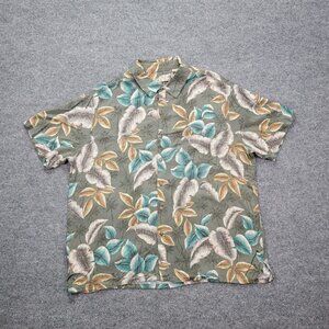 Batek Bay Hawaiian Shirt Mens XL Button Up 100% Rayon Beach Tropical‎ Floral